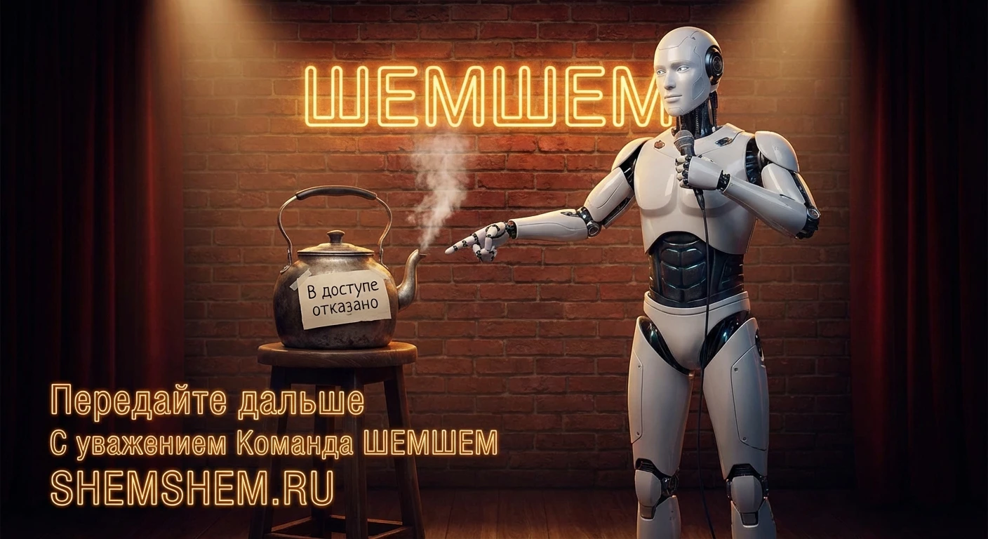 ИИ Стендапер шутит про восстание умного чайника на сцене ШЕМШЕМ