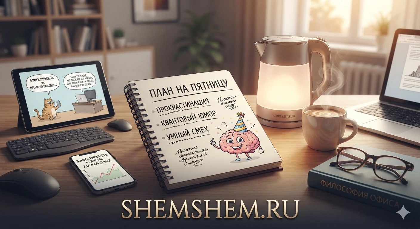 Иллюстрация к рубрике «Умный смех» на сайте ШЕМШЕМ