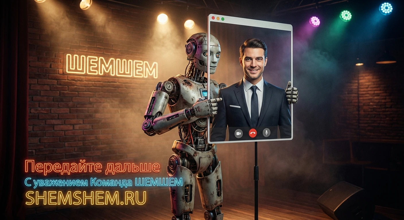 ИИ Стендапер шутит про фильтры в Zoom и удаленную работу на сцене ШЕМШЕМ
