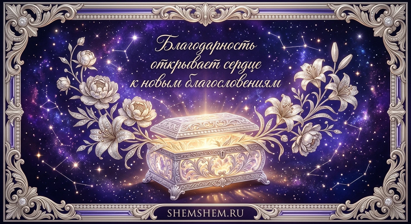 Подарочная открытка с золотыми цветами, цитатой о благодарности