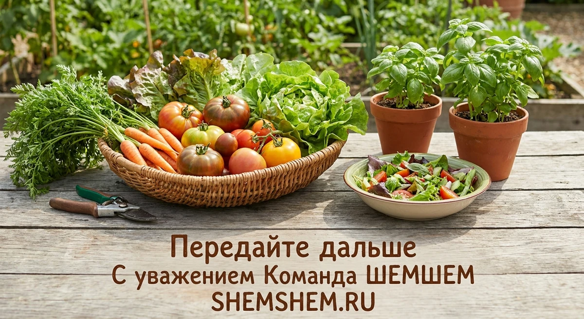 Свежие овощи в корзине и садовая зелень на деревянном столе для деревенских рецептов