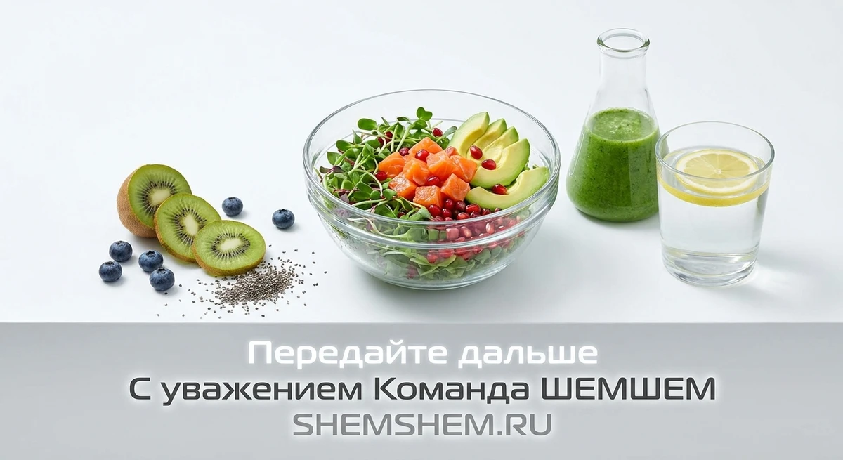Яркий боул с суперфудами и микрозеленью — научный подход к здоровому питанию