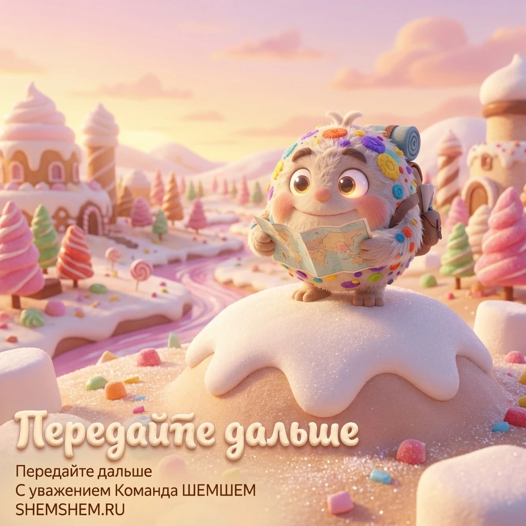 Бламбуля с картой в конфетном мире