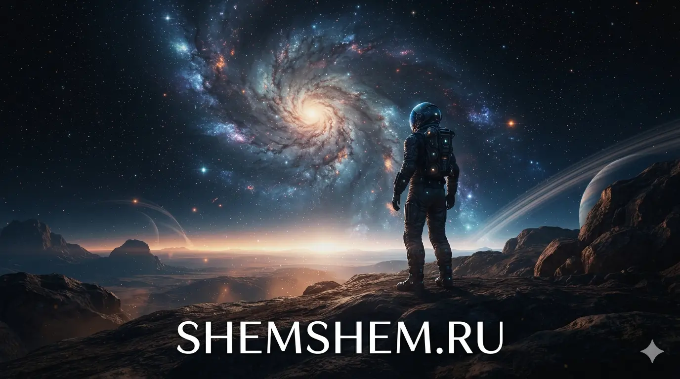 Иллюстрация с космонавтом для страницы SomaFM Space Station на ШЕМШЕМ
