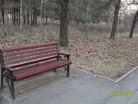 Москва в октябре: момент тишины у парковой скамейки