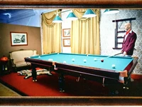 Открытка: Интерьер - "Бильярдная в загородном доме "нового р