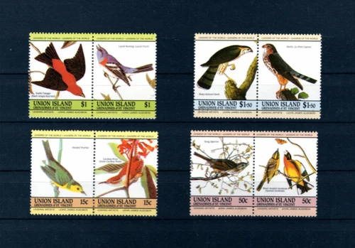 Почтовые марки «Птицы мира по иллюстрациям Джона Джеймса Одюбона»