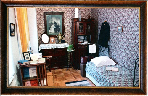 Комната в доме мещанина, которую снимает рабочий-печатник