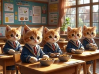 Школьные деньки: приключения котят в классе
