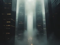 Городские гиганты растворяются в молочном тумане