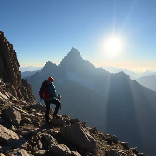 Альпинист в горах: В объятиях гор