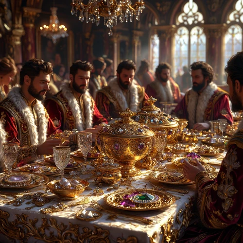 Роскошь и богатство: царский обед