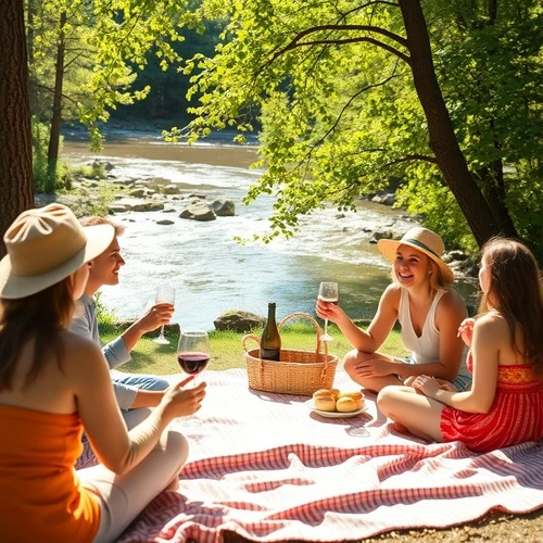 Под сенью деревьев: Четыре подруги и река