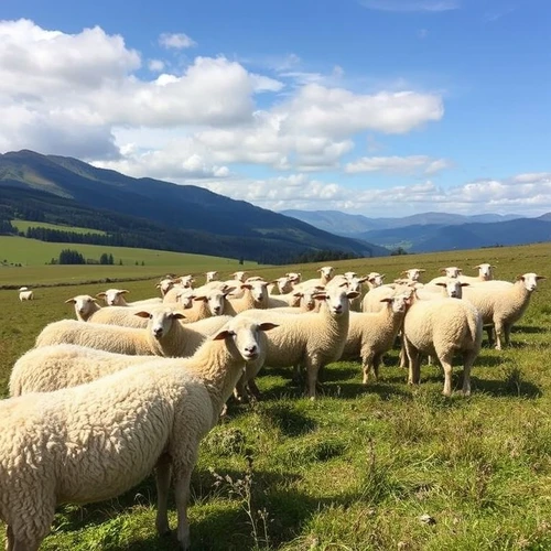 Овцы на горных пастбищах