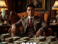 Мем с мужчиной и деньгами на столе