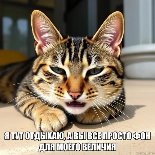Мем: Котик настоящий тигр в миниатюре