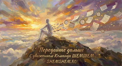 Человек на вершине горы осознает ценность момента