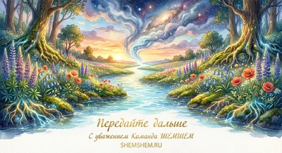 Река, питающая луг и превращающаяся в небесный дождь