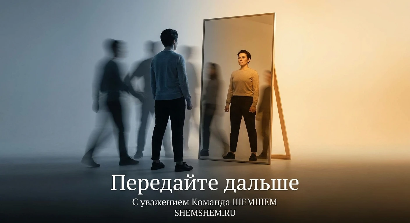 Отражение в зеркале как символ верности самому себе и внутренней правды