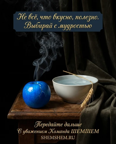 Яркий плод и чаша с чистой водой