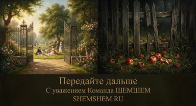 Контраст между открытым садом богача и колючим забором бедняка