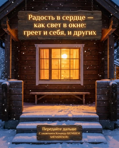 Теплое светящееся окно дома в сумерках