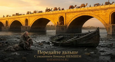 Золотой мост над затонувшей лодкой