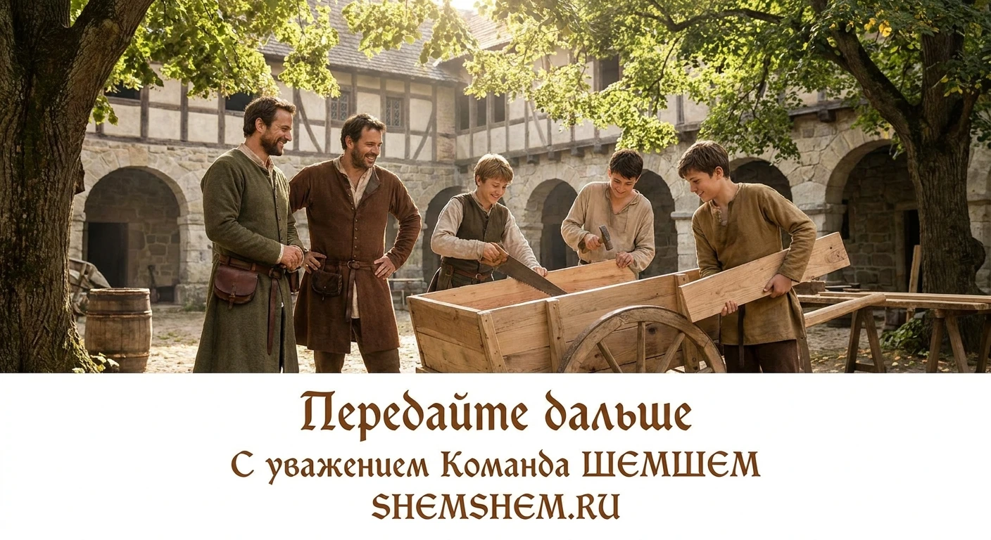 Сыновья братьев дружно трудятся вместе, беря пример с отцов