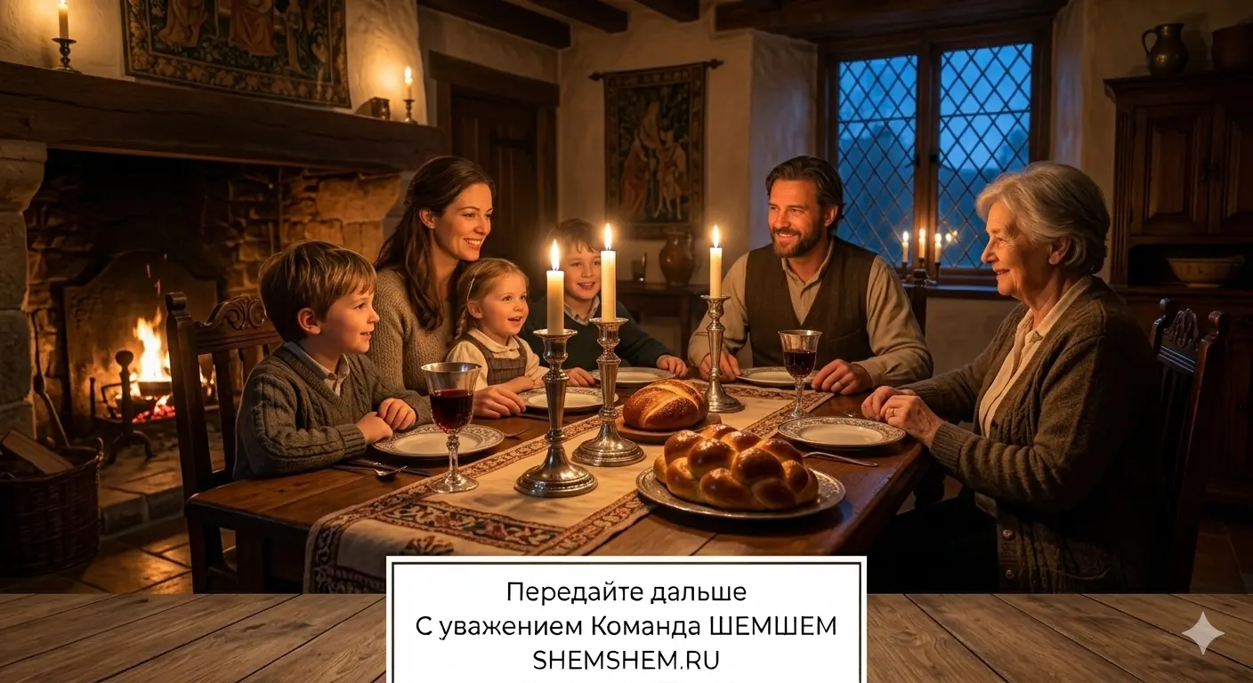 Иллюстрация: Феномен еврейского Шаббата: как древний закон субботнего покоя веками спасает семьи от выгорания