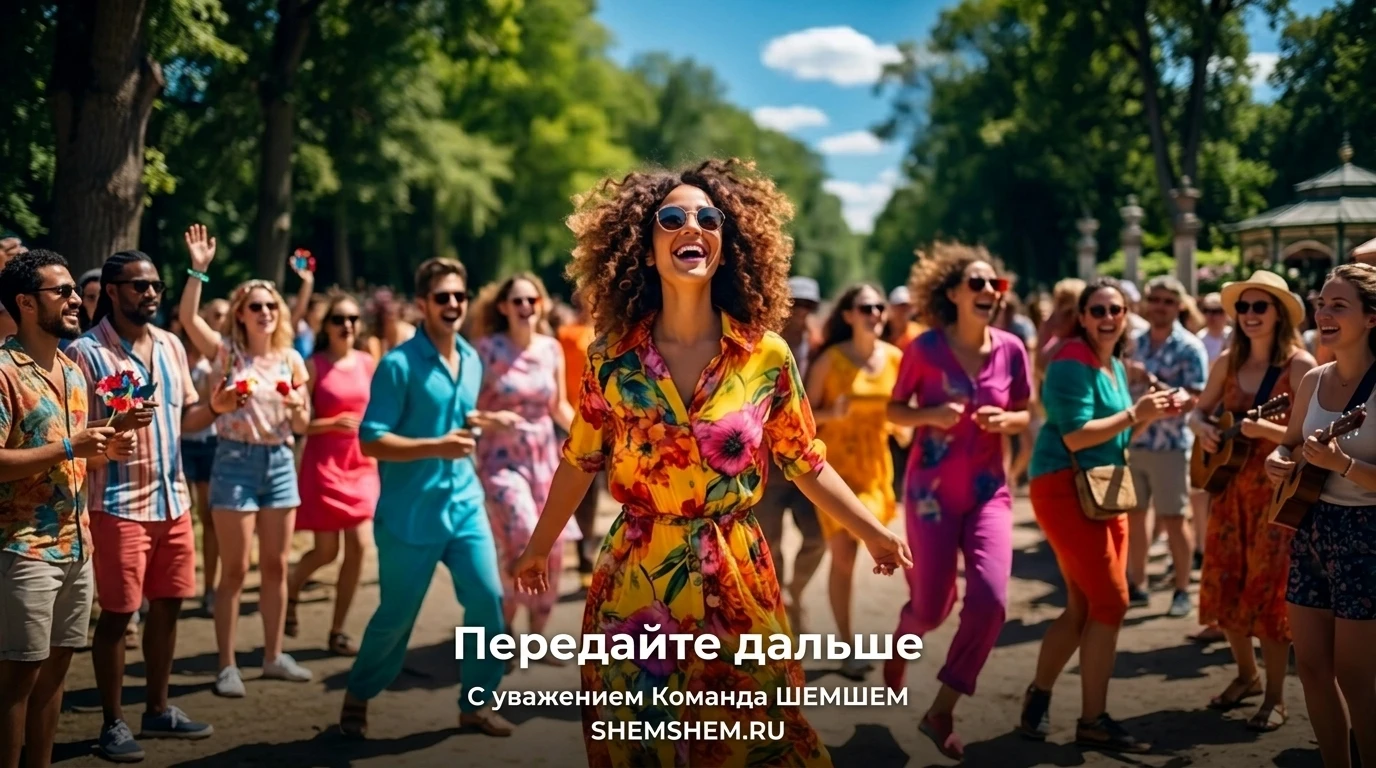 Радостная толпа людей на летнем празднике под открытым небом